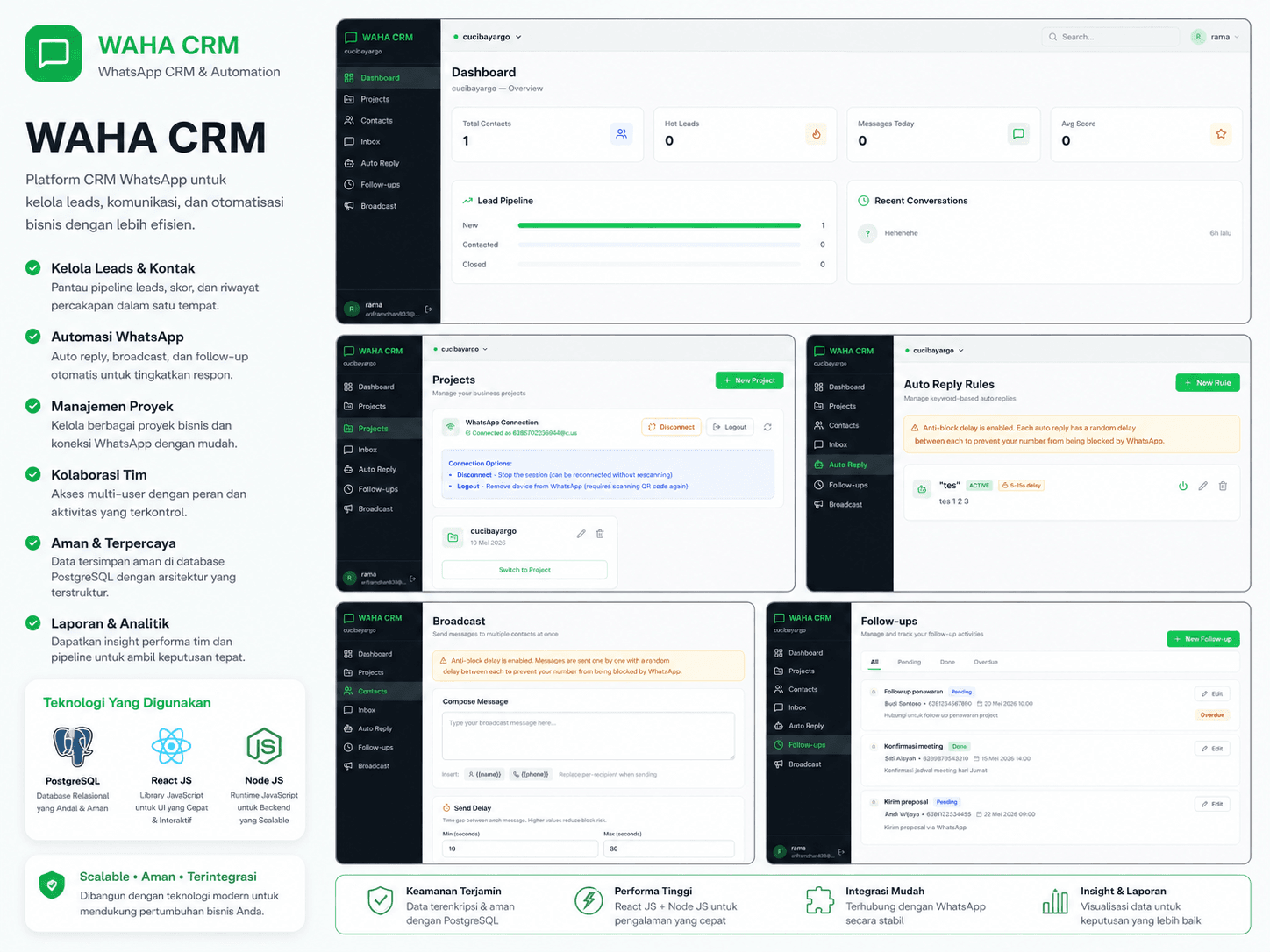 WhatsApp CRM – preview